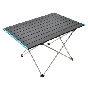 Mesa Plegable Rectangular de Aluminio Mejorada, Grande, 68x46.5x41.5cm, para Exteriores, Picnic, Camping, Barbacoa, con Base Cruzada - Product Image 2