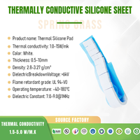 Coussin thermique isolant haute tension 1-12W/mk, ignifuge UL94 V0, conducteur de chaleur, pour refroidisseur PC CPU GPU