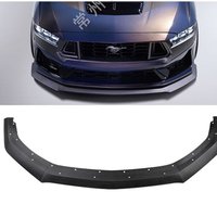 Accessoires de pare-chocs, séparateur avant, plastique noir brillant, 3 pièces, style 2, extension de lèvre avant pour Ford Mustang GT 2024+