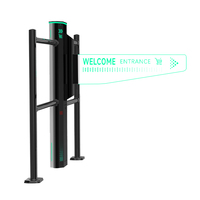 Portillon pivotant universel en acier inoxydable, tourniquet électrique pour piétons, système de sécurité pour entrée commerciale