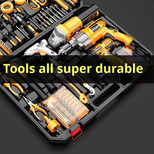 Ensemble d'<span class=keywords><strong>outils</strong></span> de bricolage professionnel perceuse électrique au Lithium charge rapide perceuse ensemble de vis de transfert Portable en acier au carbone boîte à <span class=keywords><strong>outils</strong></span> OEM - Product Image 4