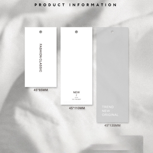 Customized Luxury Printed Logo 700gsm Special Matte Paper Hangtag Set Texture Paper Personalized Logo Paper Tags For <strong>Clothing</strong> - Product Image 6