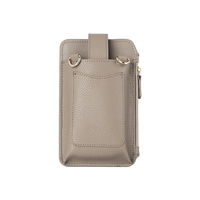 Sac de téléphone portable étanche sangle de téléphone avec portefeuille femmes sac à bandoulière en cuir en gros