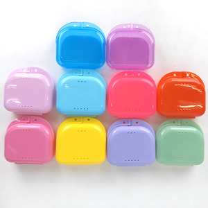Dental <b>Retainer</b> <b>Case</b> With Holes Orthodontic Care Storage Box For Teeth Aligners And Braces Protection - Product Image 2