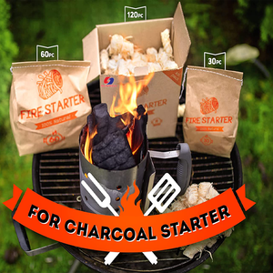 Korek Api Wol Kayu 100%, Semua Natural Eco <span class=keywords><strong>Starter</strong></span> Api Bundel Serutan Kayu Arang untuk BBQ & Perapian - Product Image 5