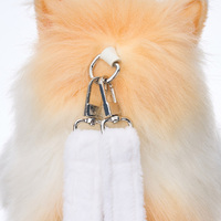 Sac à dos en peluche chat calico réaliste de haute qualité, sac animal en peluche réaliste avec espace de rangement pour usage quotidien et cadeau