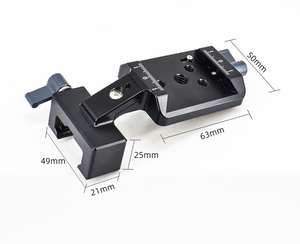 Support de caméra vertical en alliage d'aluminium de haute qualité avec vis 1/4 pour <span class=keywords><strong>DJI</strong></span> <span class=keywords><strong>RS2</strong></span>/ RS3/ RS3 Pro - Product Image 5