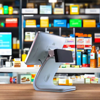 Caisse enregistreuse POS Yingdi C980 avec écran tactile multipoint de 15,6 pouces, processeur i5 performant, 8 Go de RAM, SSD de 128 Go, Windows 10 en version d'essai, personnalisable