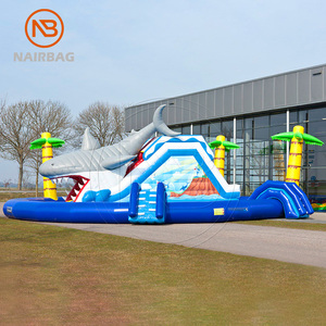 Grand parc aquatique gonflable combiné de piscine de glissière d'eau de <span class=keywords><strong>Waterworld</strong></span> de requin pour des enfants d'adultes - Product Image 2