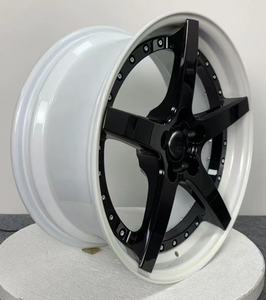 Jantes en aluminium forgé noir personnalisées, design à cinq branches, 30/40/25/25 mm, 98/100 mm, <span class=keywords><strong>AMG</strong></span> Audi, nouvelles jantes pour voitures particulières - Product Image 3