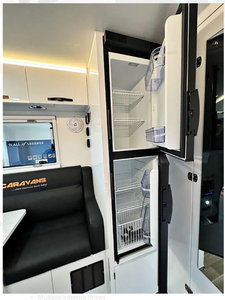 Congelador Refrigerador para Autocaravana ARANA, Ahorro de Espacio, Tamaño Pequeño, 12/24V, 135L, Puertas Reversibles, ABS, -5C -18C, 0.55KWh/24H - Product Image 5