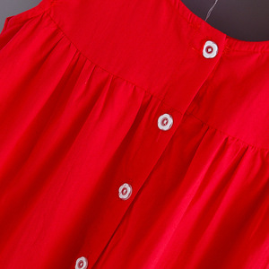 Vestido de Verano 2022, Estilo Informal, de Algodón, sin Mangas, Corte en A, para Niñas de 2 a 6 Años - Product Image 6