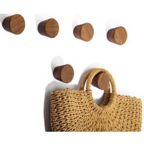 Crochets muraux en bois en forme de triangle pour suspendre les serviettes de bain et les vêtements - Product Image 5