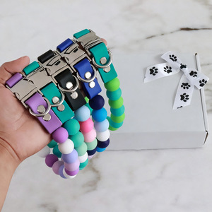 Yile <b>Pets</b> Beaded Dog <b>Collar</b> Waterproof Fashion <b>Pet</b> <b>Collar</b> For Outdoor Use - Product Image 3