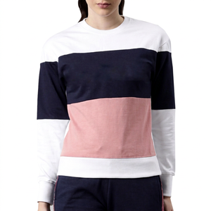 Sweat-shirt de fitness surdimensionné en soie pour femmes de haute qualité Logo personnalisé col rond sweat à capuche de gymnastique d'hiver teint en plaine avec impression avant arrière - Product Image 1