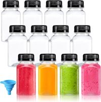 Gobelets en plastique transparent jetables personnalisés XYA en gros pour animaux de compagnie, 250 ml, 350 ml, 400 ml, 500 ml, bouteilles de jus carrées