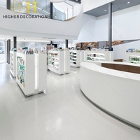 Comptoir de présentation pour pharmacie, vitrine de pharmacie personnalisée, comptoir de présentation pour pharmacie moderne