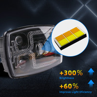 Luz de Trabajo Delantera LED RGB Blanca de 4 Pulgadas, IP67, para Motocicletas, Luz Auxiliar, Luz de Señalización, Luz Alta de 20W