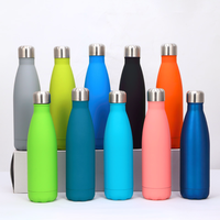 Bouteille isotherme en acier inoxydable de 17oz à Double paroi, flacon isolé, meilleure vente