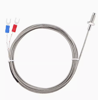 Sensor de Temperatura Tipo K Tipo E, Termopar con Tornillo M6 M8, Cable de Sensor de Termostato