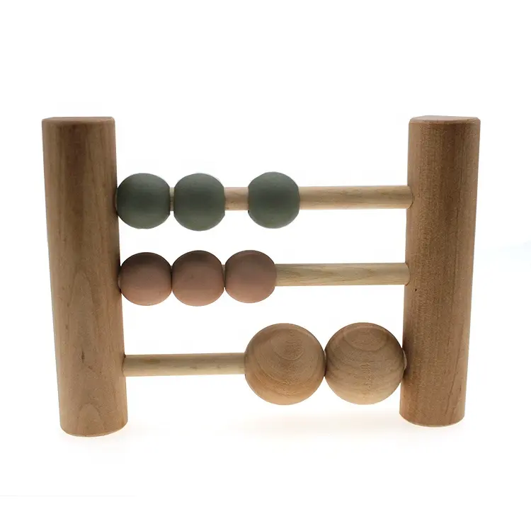 Wooden Nordic style Bead Abacus Educational Toy Intelligent Abacus For Kids