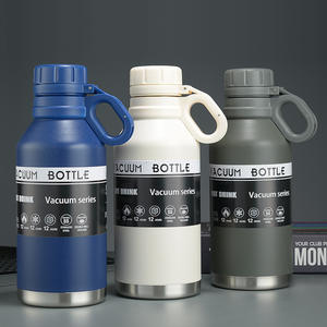 Bouteille d'eau en acier inoxydable 1,2 L de grande capacité avec couvercle à bec flacon à vide avec poignée pour l'extérieur - Product Image 4