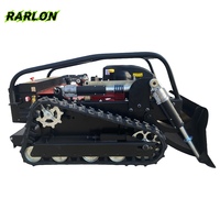Harga terbaik Robot Mini Crawler Remote Control pemotong rumput LM-860 dengan sekop salju ember