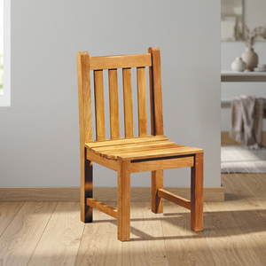 Silla de Jardín de Madera Maciza, Diseño Moderno, Patas Cónicas Resistentes, Muebles de Exterior, Uso en Pisos Duros, No Plegable - Product Image 1