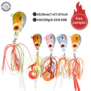 150g gabarit leurre avec crochet en métal tête de plomb madai gabarit jupes leurres curseur vivaneau gabarit lumineux kabura marlin <span class=keywords><strong>inchiku</strong></span> - Product Image 4