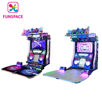 Machine à danser en vente chaude, 2 joueurs, danse éblouissante, machine de jeu d'arcade à pièces de monnaie, simulateur de danse, en stock