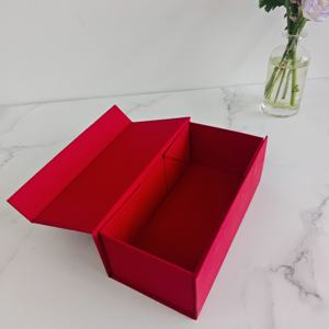 Boîte de rangement magnétique de style <span class=keywords><strong>livre</strong></span> rouge <span class=keywords><strong>bordeaux</strong></span> de haute qualité pour emballage de vin haut de gamme - Product Image 5