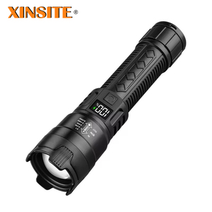 Xinsite mới 300 lumen Zoomable không thấm nước đèn pin ABS nhựa khẩn cấp ánh sáng <span class=keywords><strong>LCD</strong></span> số điện hiển thị LED sáng - Product Image 1