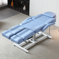 Table de massage multifonctionnelle portable et pliable en cuir synthétique moderne, éponge haute densité, cadre métallique réglable, spa, salon