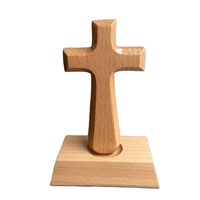 Pendentif chrétien personnalisé en bois croix bijoux sculpté artisanat cadeau Articles d'ameublement