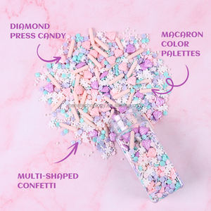Le plus vendu 100g rose violet diamant bonbons arrose arrose sucre arrose arrose comestible décoration arrose gâteau décoration pour la cuisson - Product Image 3