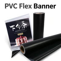 Bannière en PVC brillant résistant à l'eau 510 g/m², rouleau de bannière flexible frontlit, résistant aux solvants écologiques et aux UV, matériau de bannière publicitaire extérieure