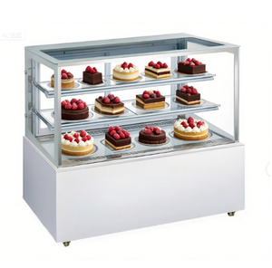 Gabinete de exhibición de mousse y postre de escritorio <span class=keywords><strong>vertical</strong></span> comercial refrigerado para repostería Sushi Almacenamiento de frutas y alimentos cocidos - Product Image 1