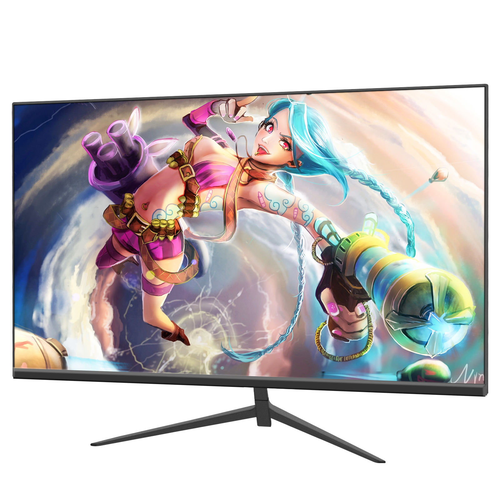 ORANGLES 34-Inch 165Hz Curved Gaming Monitor | 21:9 Ultrawide WQHD 4K Display with Breathing Light – orangles Kuwait - angled perspective - presenting advantages - Image 4 of 6 | fits any environment | Purchase 34-Inch 165Hz Curved Gaming Monitor | 21:9 Ultrawide WQHD 4K Display with Breathing Light – orangles Kuwait Michigan | Free Shipping ORANGLES