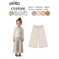 Pantalon Culotte en Maille à Pois pour Enfants, Taille Haute, Jambe Large, Coupe Courte, en Mélange de Coton, Bas de Pyjama Unisexe pour Tout-Petits