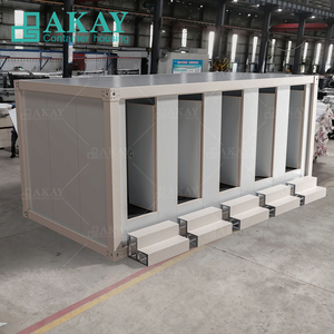 Maison Conteneur Pliable Bâtiment Préfabriqué en Acier Bureau <span class=keywords><strong>Pas</strong></span> <span class=keywords><strong>Cher</strong></span> Recyclé Salle de Bains <span class=keywords><strong>Portable</strong></span> Toilette Mobile - Product Image 2