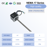 Moteur pas à pas linéaire Nema 17, 1,8°, 2 phases, 0,28 N.m, avec vis mère 147 mm, 4,6 V, 0,85 A, 210 g, pour imprimante 3D, actionneur axe Z CNC