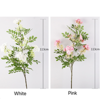 Bunga Sutra Buatan Tangkai Panjang Bunga Sakura Daun Bunga Kecil Realistis Mimosa Buatan Tangan Pernikahan Hari Ibu Pesta Rumah