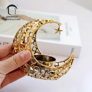 manufacturer new crescent shape candle holder for home decoration art gift home decor