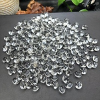 Cristal naturel de haute qualité, quartz clair poli, forme de lune avec anneau ou pendentif, design mixte S925, pour bijoux femme, cadeau