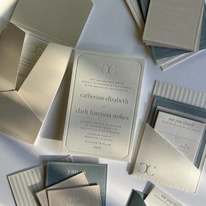 Inviti di Nozze di Lusso Personalizzati in Cartoncino di Cotone con Stampa Tipografica, <span class=keywords><strong>Cartolina</strong></span> con Testo in Rilievo, Lista degli Invitati, Menu - Product Image 5