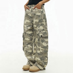 <span class=keywords><strong>Pantalones</strong></span> Cargo de nuevo diseño para mujer Estilo informal de calle Frente plano Sostenible y antiestático-¡Excelente stock a precio! - Product Image 5