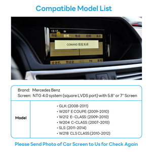 Không dây Carplay và Android Auto video giao diện hộp thông minh đặc biệt cho Mercedes Benz ntg 4.0 hệ thống vuông LVDS cổng - Product Image 6