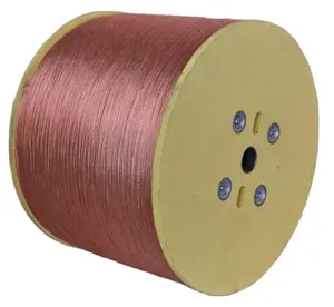 Copper Wire Cca Wire Factory Price Cca Rope Wire 7/0.26mm 18/0.26mm Stranded Copper Clad Aluminum ISO Solid Power Cable Parawire Bare Coper Hand CCAS