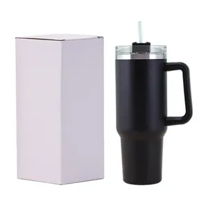 Thiết kế mới thermoses cup phổ biến công suất lớn biểu tượng tùy chỉnh 40 oz Nắp xử lý đôi tường thép không gỉ cốc cốc - Product Image 1