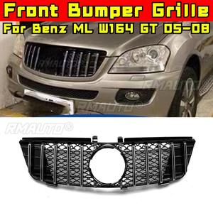Bandes décoratives pour calandre de voiture, kit carrosserie, calandre avant pour Mercedes Benz ML W164 GT 2005-2008, extérieur - Product Image 2